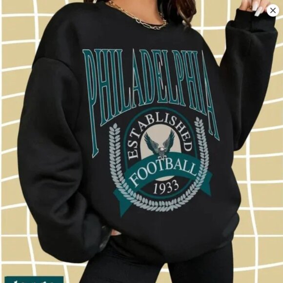 Vintage Philadelphia Eagles Football Sweatshirt, Philadelphia Eagles Shirt - Picture 1 of 2